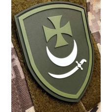 Патч ПВХ PiFi (ПИФИ) Шеврон Буревій. Перша Президентська бригада оперативного призначення НГУ олива