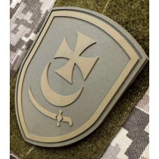 Патч ПВХ PiFi (ПИФИ) Шеврон Буревій. Перша Президентська бригада оперативного призначення НГУ койот