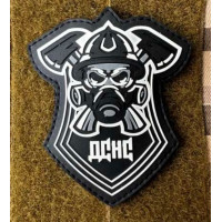 Патч ПВХ PiFi (Піфі) Резиновый ДСНС Украины  (Державно Служба Надзвичайних Ситуацій) чорний