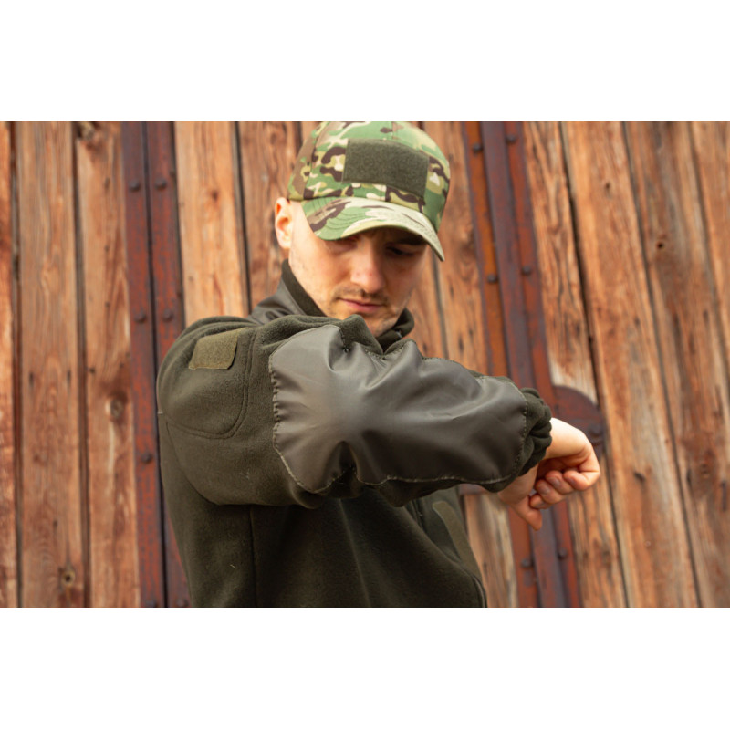 Тактична кофта флісова олива чоловіча посилена 54, 2XL