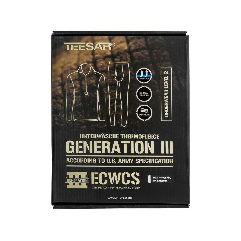 Флісова білизна Mil-Tec Teesar Gen. III з блискавкою Olive - комплект