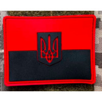 Патч ПВХ PiFi (ПИФИ)  Прапор. Прапорець червоно-чорний
