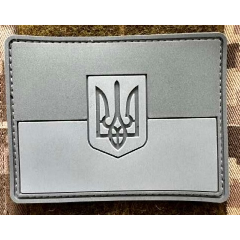 Патч ПВХ PiFi (ПИФИ)  Прапор. Прапорець сірий