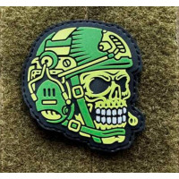 Патч ПВХ PiFi (ПІФІ) Оператор (череп) зелений