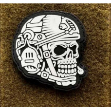 Патч ПВХ PiFi (ПИФИ) Оператор (череп) білий