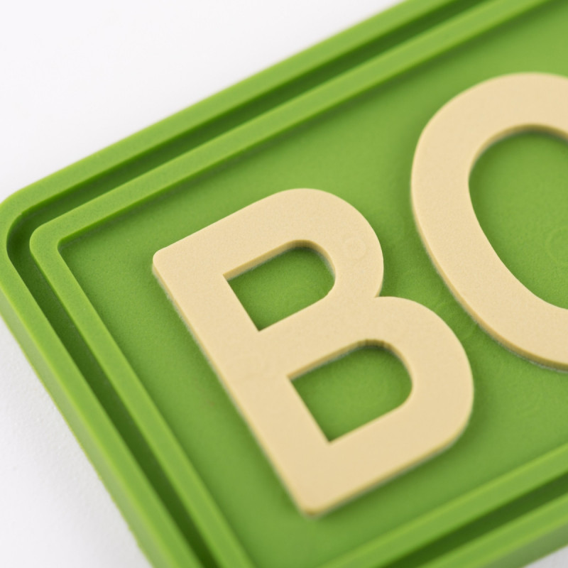 ПВХ патч Бренд Елемент (шеврон) Волонтер планка зелений