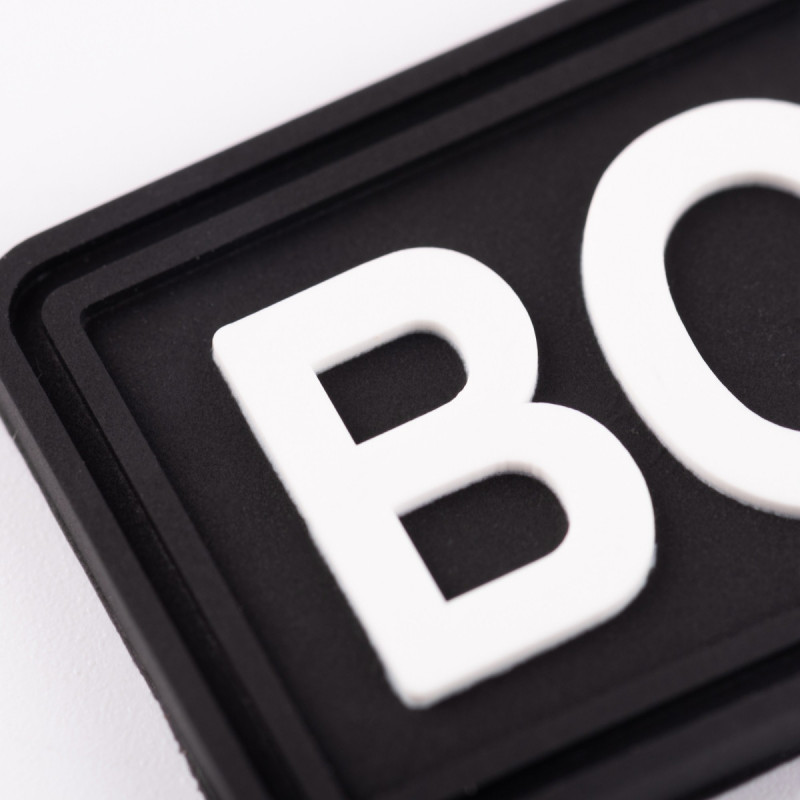 ПВХ патч Бренд Елемент (шеврон) Волонтер планка чорний