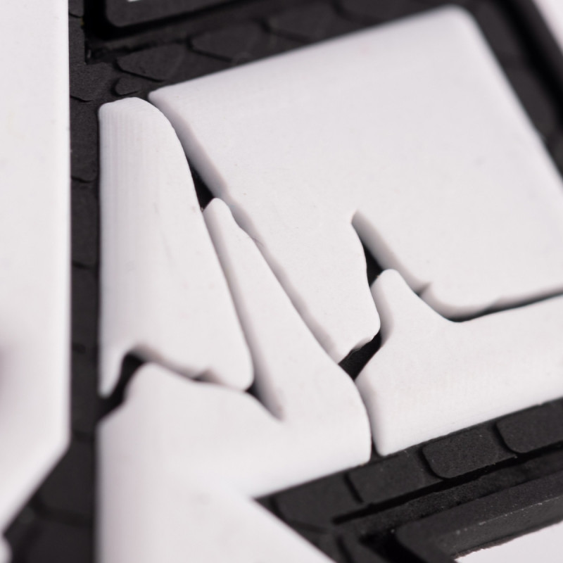 ПВХ патч Бренд Елемент (шеврон)  Парамедик Хрест чорно-білий