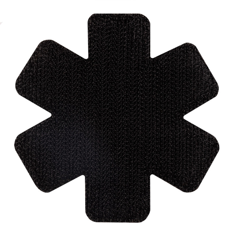 ПВХ патч Бренд Елемент (шеврон)  Парамедик Хрест чорно-білий