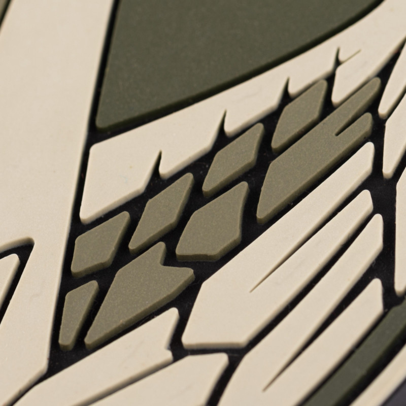 ПВХ патч Бренд Елемент (шеврон)  ПВО Повітряні Сили України олива