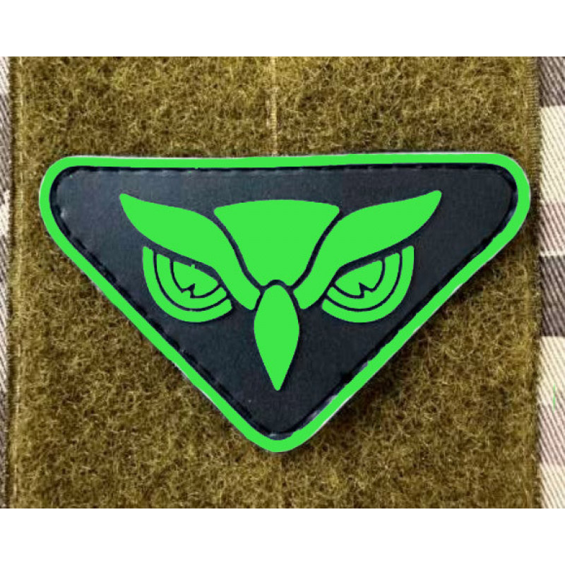 Патч ПВХ PiFi (Піфі) Сова Люмінофор (світиться у термряві)