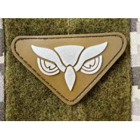 Патч ПВХ PiFi (ПИФИ) Сова Люмінофор (світиться у термряві) койот