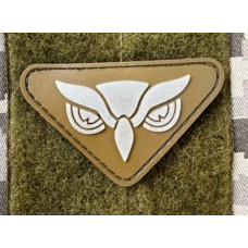 Патч ПВХ PiFi (ПИФИ) Сова Люмінофор (світиться у термряві) койот