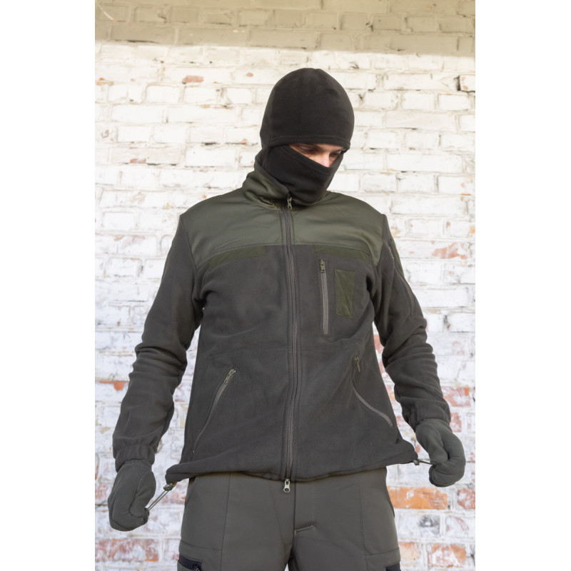 Тактична кофта флісова олива чоловіча