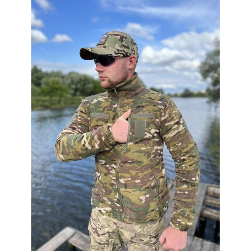 Кофта флісова тактична чоловіча мультикам