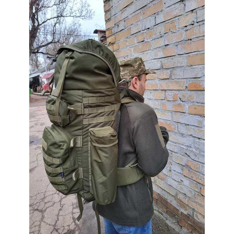Армійський рюкзак Kodor Cordura 900d Molle 80 л MultiCam Хакі