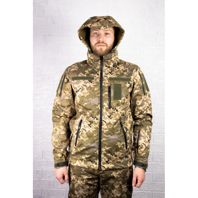 Куртка Soft Shell демісезон піксель