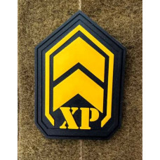 Патч ПВХ PiFi (ПИФИ) ХР. LVL UP. +Досвід. Новий рівень жовто-чорний