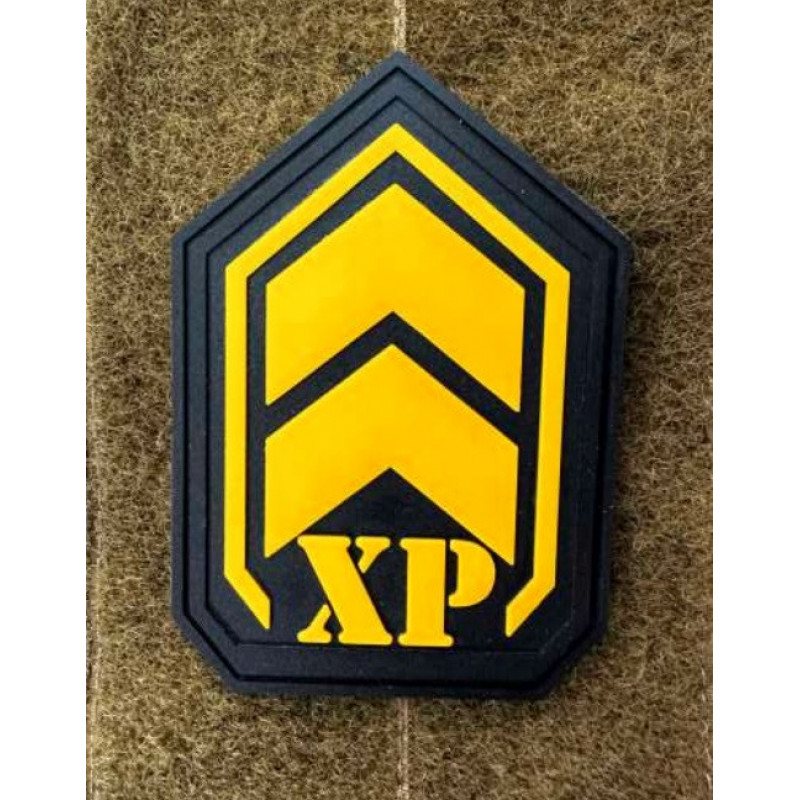 Патч ПВХ PiFi (ПИФИ) ХР. LVL UP. +Досвід. Новий рівень жовто-чорний