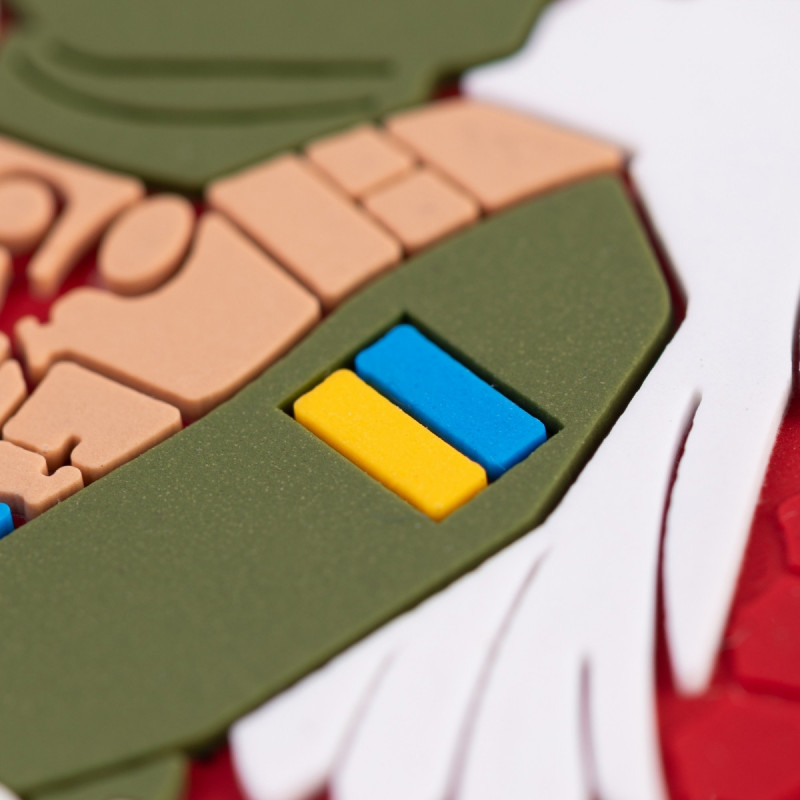 ПВХ патч Бренд Елемент (шеврон) Бойовий медик червоний