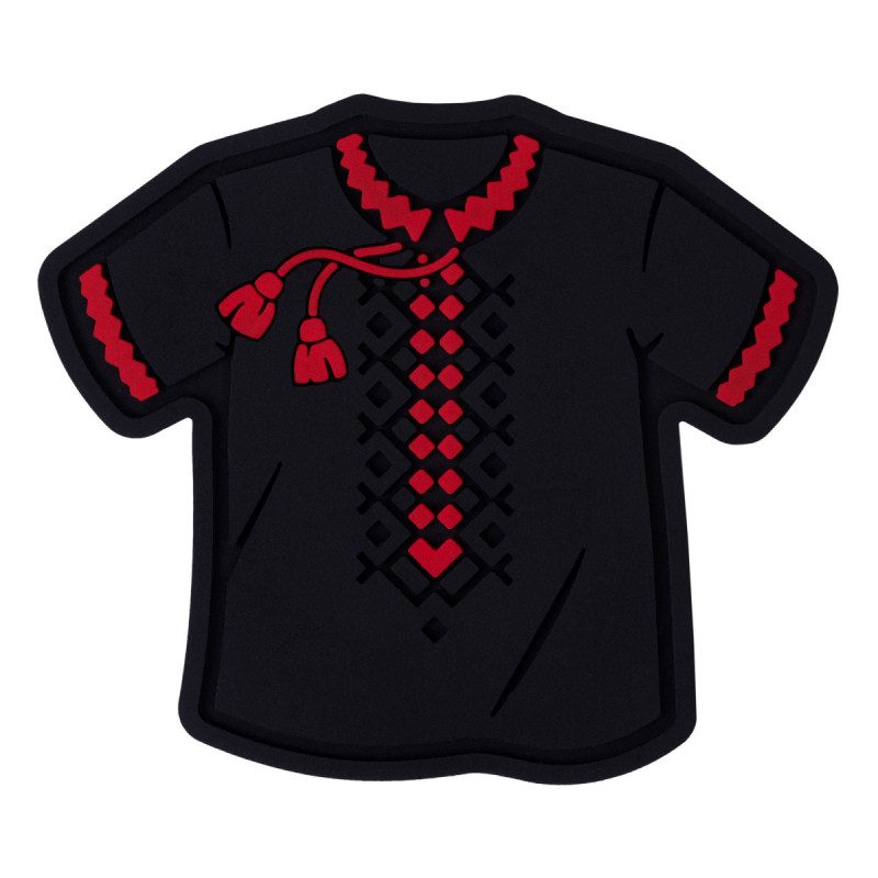 ПВХ патч Бренд Елемент (шеврон) Вишиванка чорний