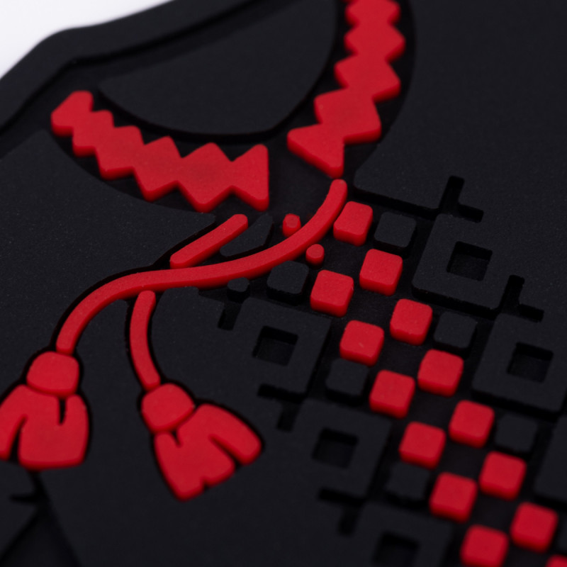 ПВХ патч Бренд Елемент (шеврон) Вишиванка чорний