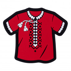 ПВХ патч Бренд Елемент (шеврон) Вишиванка червоний