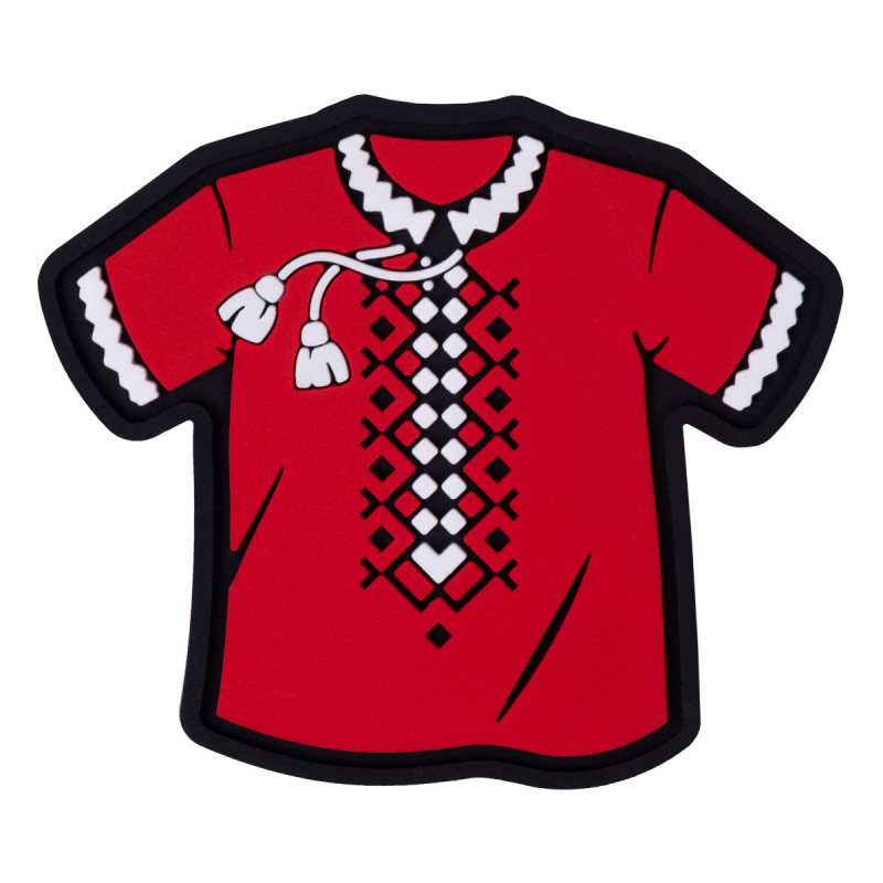 ПВХ патч Бренд Елемент (шеврон) Вишиванка червоний