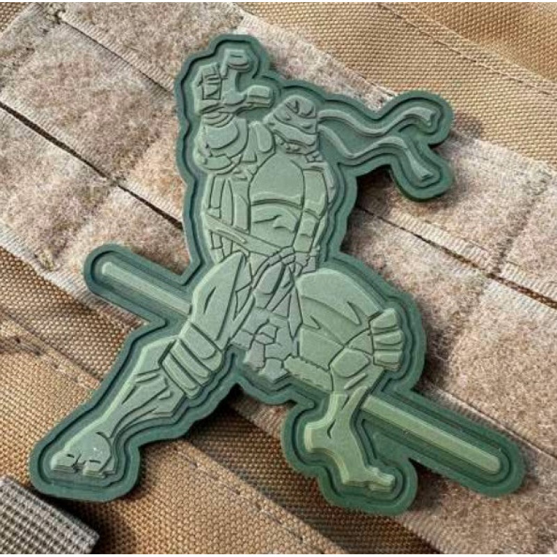 Патч ПВХ PiFi (ПИФИ) Черепашка ніндзя. Донателло олива