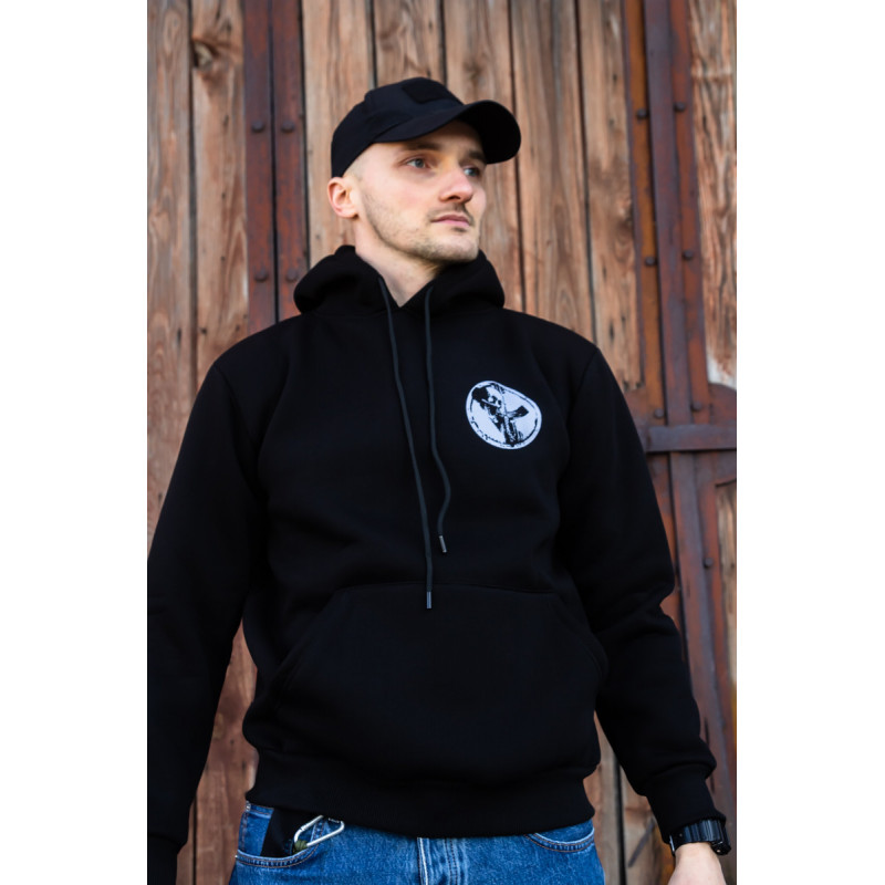 Зимова толстовка худі чоловіче чорне "Hamer" XL, 52