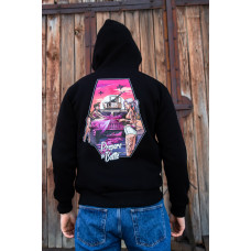 Зимова толстовка худі чоловіче чорне "Hamer" 2XL, 54