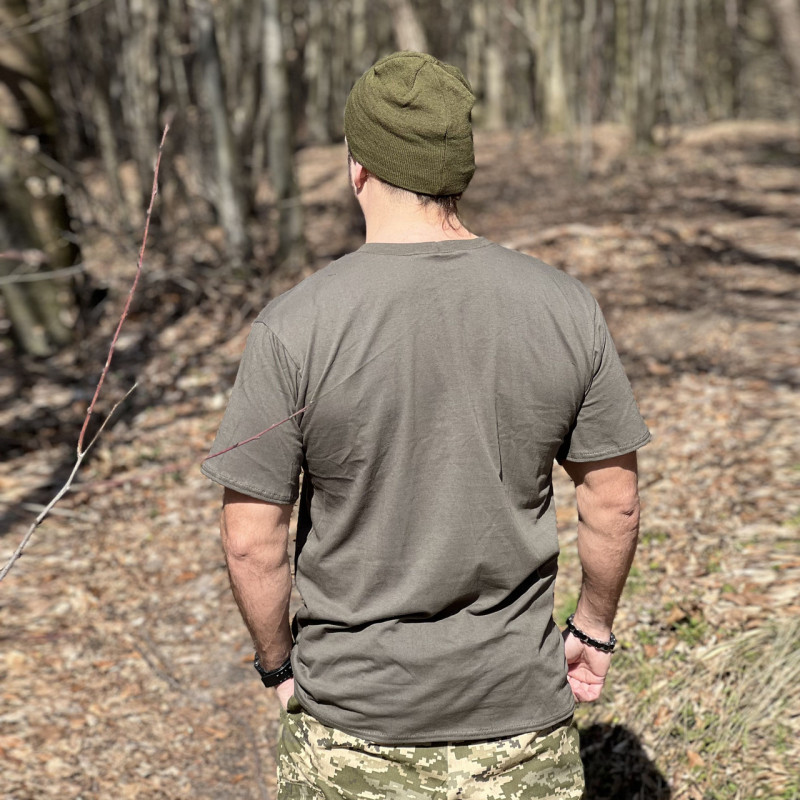 Футболка бавовна олива для військових