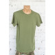 Футболка олива натуральна для військових стрейч-кулір
