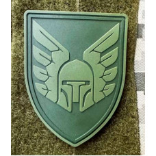 Патч ПВХ PiFi (Піфі) Шеврон 46 ОАеМБр. 46 Окрема Аеромобільна бригада олива