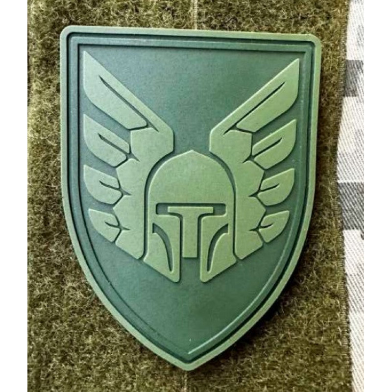 Патч ПВХ PiFi (Піфі) Шеврон 46 ОАеМБр. 46 Окрема Аеромобільна бригада олива