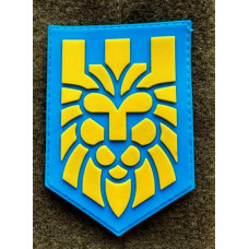 Патч ПВХ PiFi (ПіФі) Лев жовто-блакитний