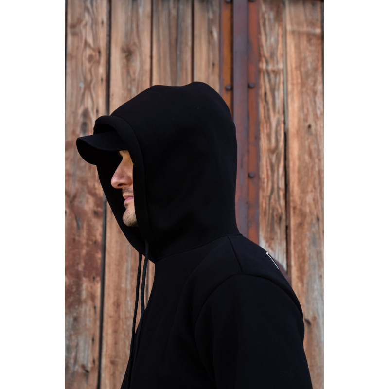 Зимова толстовка худі чоловіче чорне "Millitary Girl 2.0" 2XL, 54