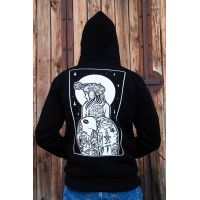 Зимова толстовка худі чоловіче чорне "Millitary Girl 2.0" 2XL, 54