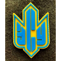 Патч ПВХ PiFi (Піфі) Герб ЗСУ жовто-блакитний