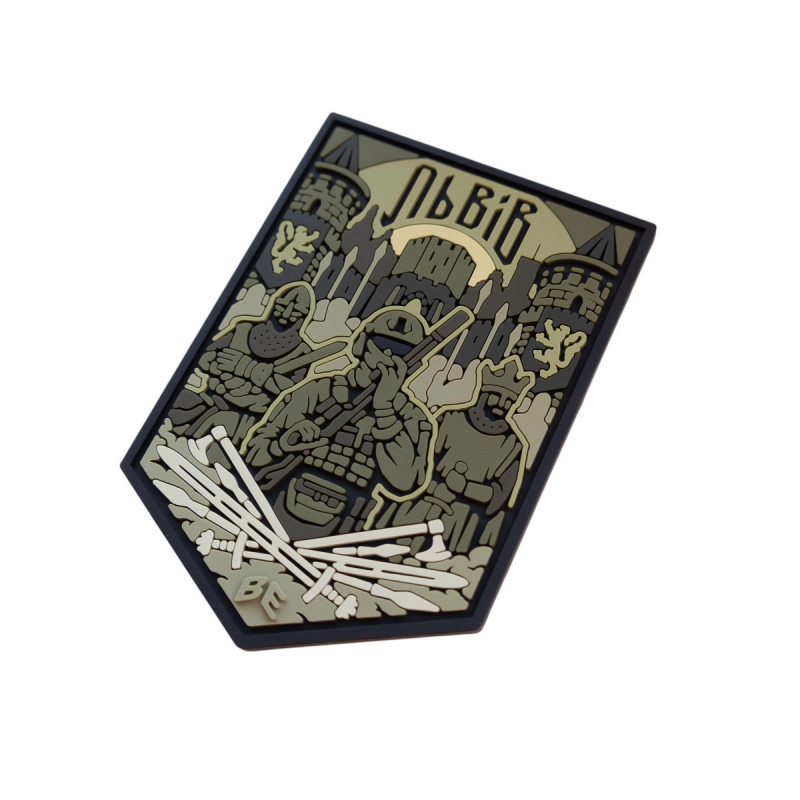 ПВХ патч Бренд Елемент (шеврон) Львів олива