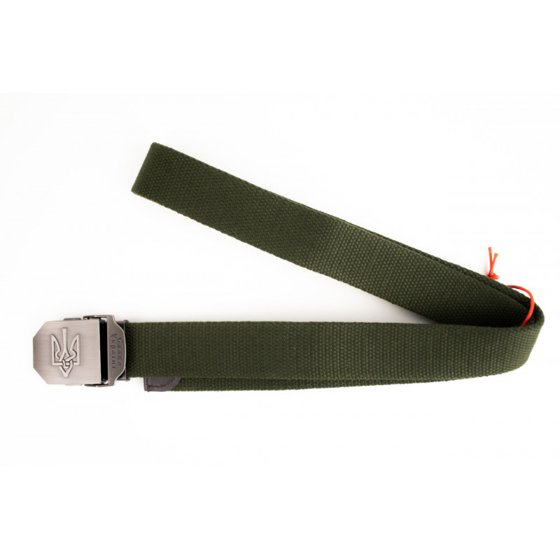 Тактический ремень тризуб с пряжкой (олива)
