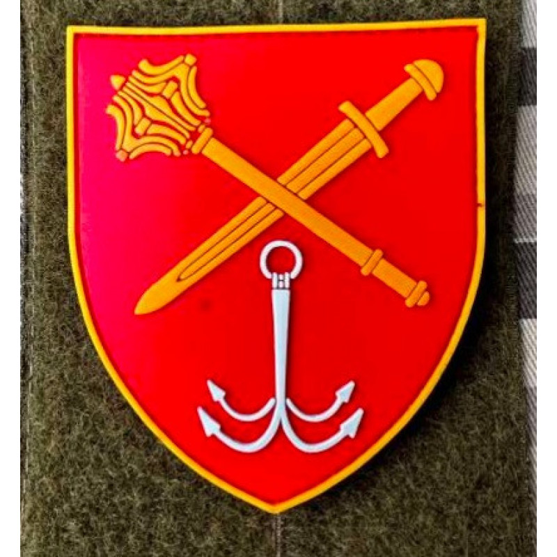 Патч ПВХ PiFi (ПИФИ) Шеврон Оперативне командування Захід. Червоний, ОК Південь