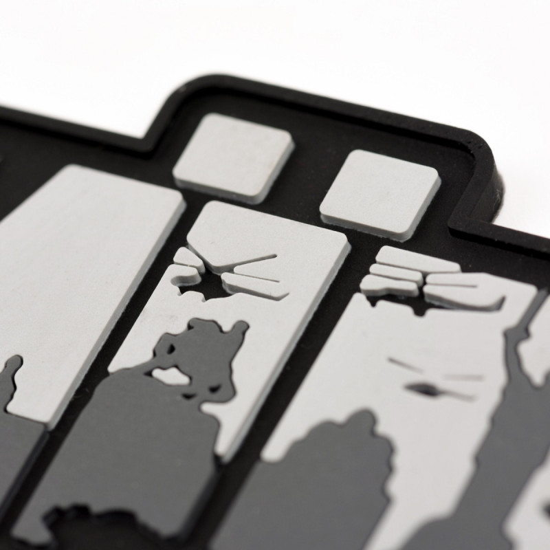 ПВХ патч (шеврон) Бренд Елемент Київ сірий