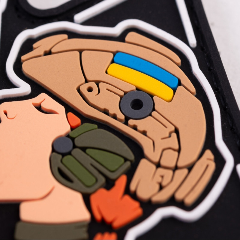 ПВХ патч (шеврон) Бренд Елемент Дівчина піка руда