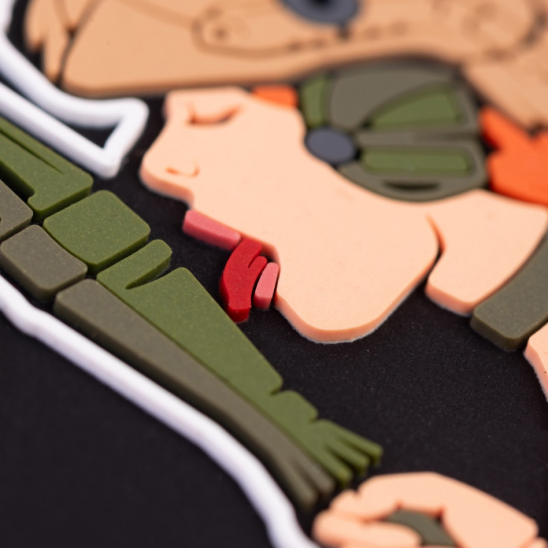 ПВХ патч (шеврон) Бренд Елемент Дівчина піка руда