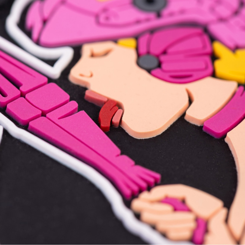 ПВХ патч Бренд Елемент (шеврон) Дівчина Піка рожева