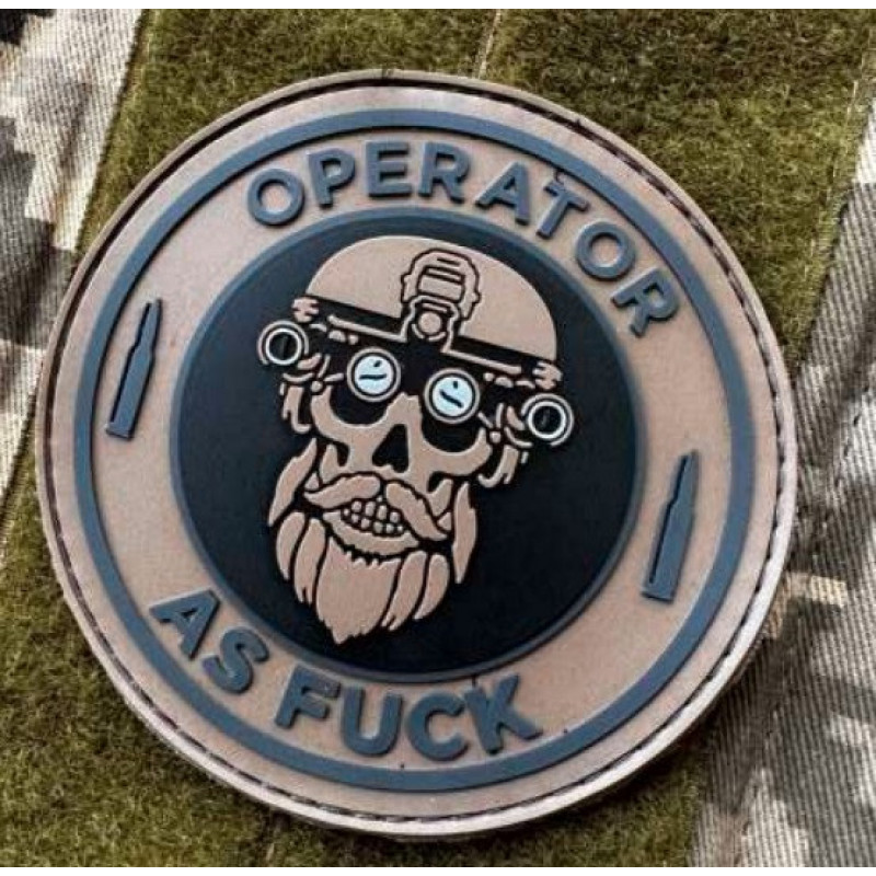Патч ПВХ PiFi (ПИФИ) Operator AS FUCK. Оператор койот