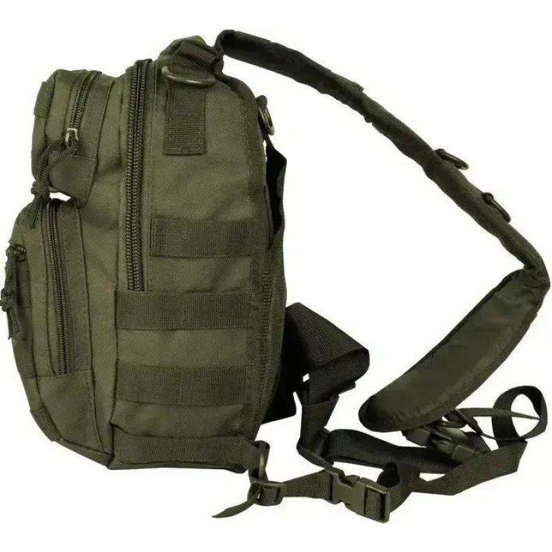 Рюкзак однолямковий через плече Mil-Tec One Strap Assault олива 10 літрів