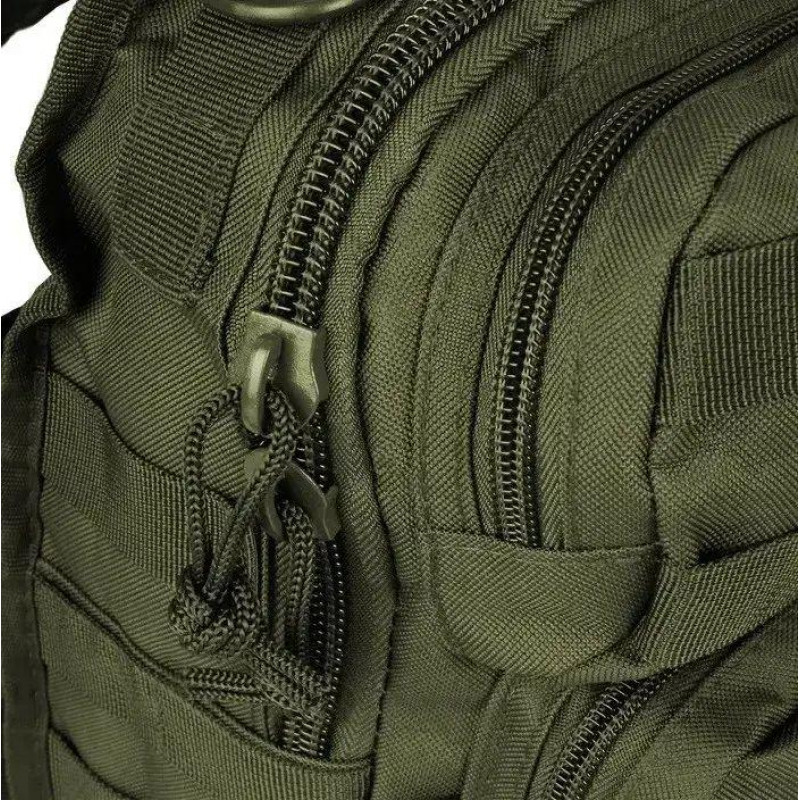 Рюкзак однолямковий через плече Mil-Tec One Strap Assault олива 10 літрів