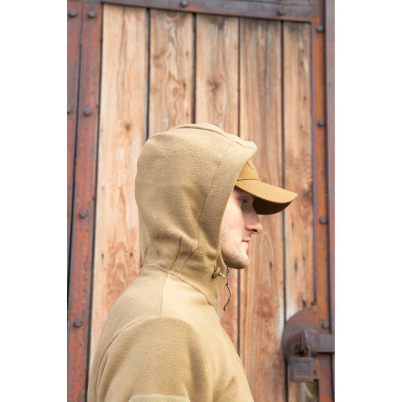 Тактична фліска койот з капюшоном